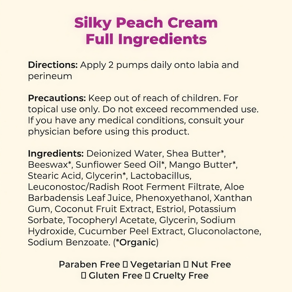 Silky Peach Cream